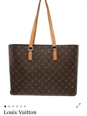 Louis Vuitton Monogram Canvas Tote with Vachetta Leather Straps